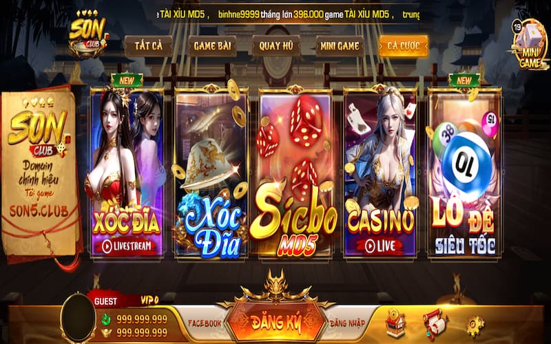 Top 3 siêu phẩm tại SON.CLUB - cổng game quốc tế